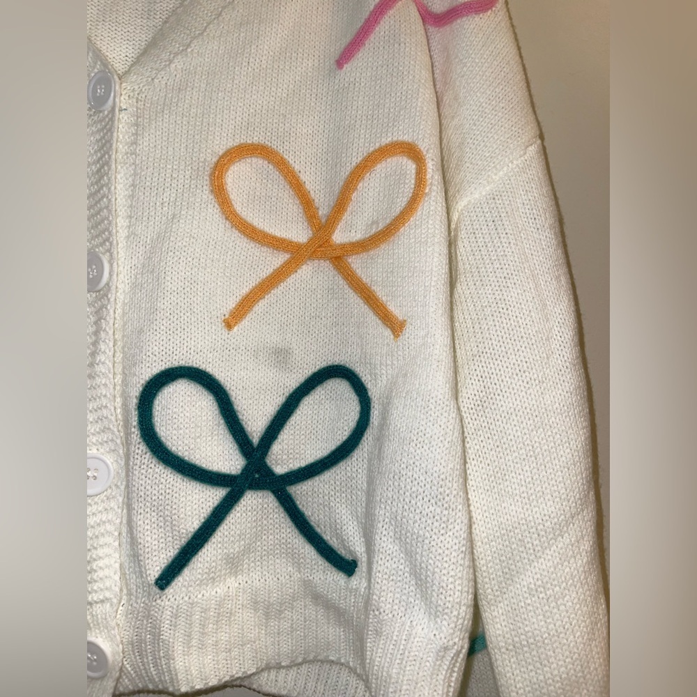 No brand 3D Multi Bow Cardigan - Picture 3 of 8